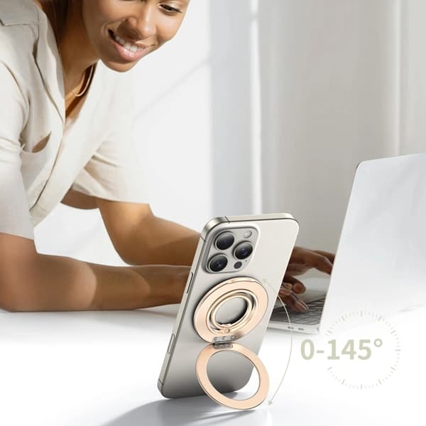 Tech-Protect Mobil Ringholder Magsafe Magnetisk - Satin Guld Guld