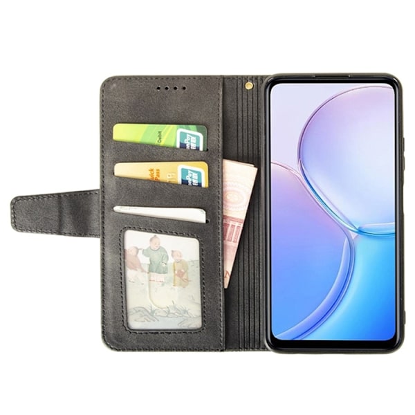 IDEWEI OnePlus 15 5G Plånboksfodral Calf Texture Konstläder - Grå Grå