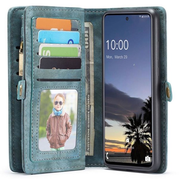 Caseme Detachable 2-in-1 Plånboksfodral Galaxy A33 5G - Blå