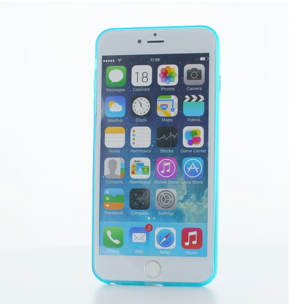 Erittäin ohut 0,6 mm Flexicase-kuori Apple iPhone 6(S) Plus - Sininen Blue