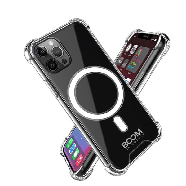 BOOM - ShockProof Magsafe Skal iPhone 12 Pro Max - Clear Transparent