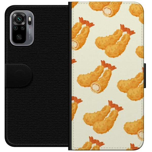 Plånboksfodral till Xiaomi Redmi Note 10S med Räkor