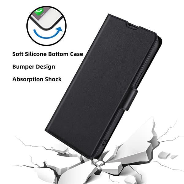 Xiaomi 13 Lite Pungeetui Dual Magnetic Clasp - Sort Svart