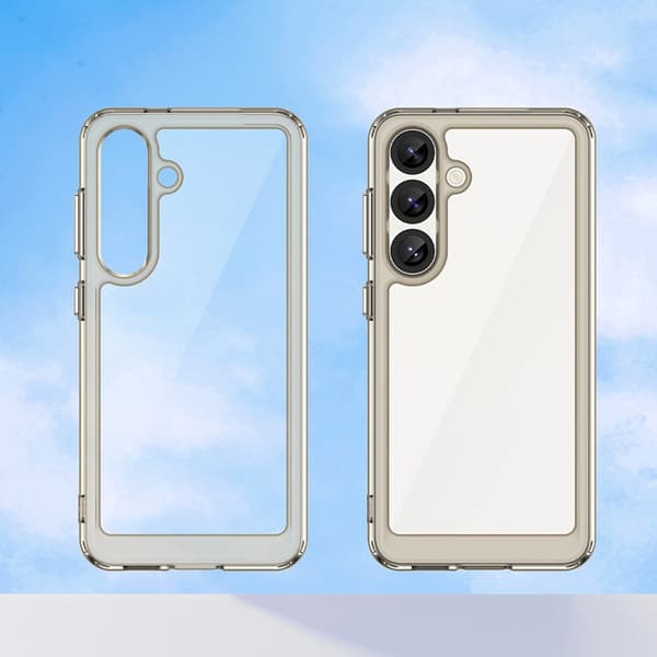 Telefontaske til Galaxy S25 Edge Outer Space - Gennemsigtig/Sort Transparent