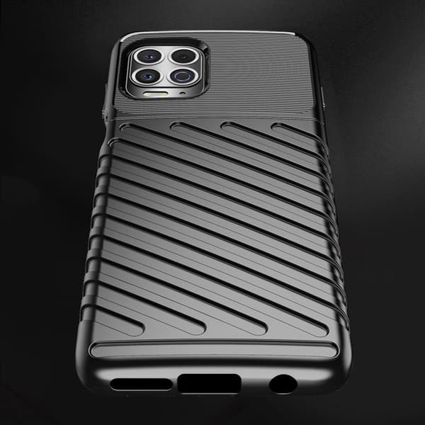 Thunder Fleksibelt Cover Til Motorola Moto G100 - Sort Black