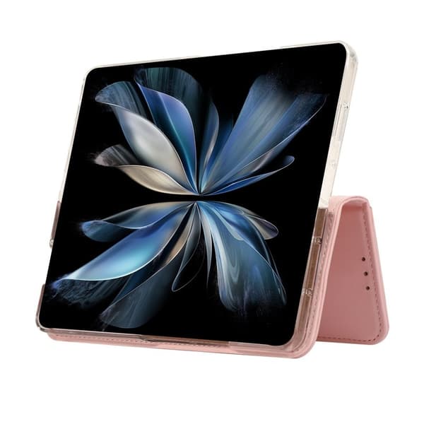 ABEEL Samsung Galaxy Z Fold5 Plånboksfodral RFID-Skydd Konstläder - Rosa