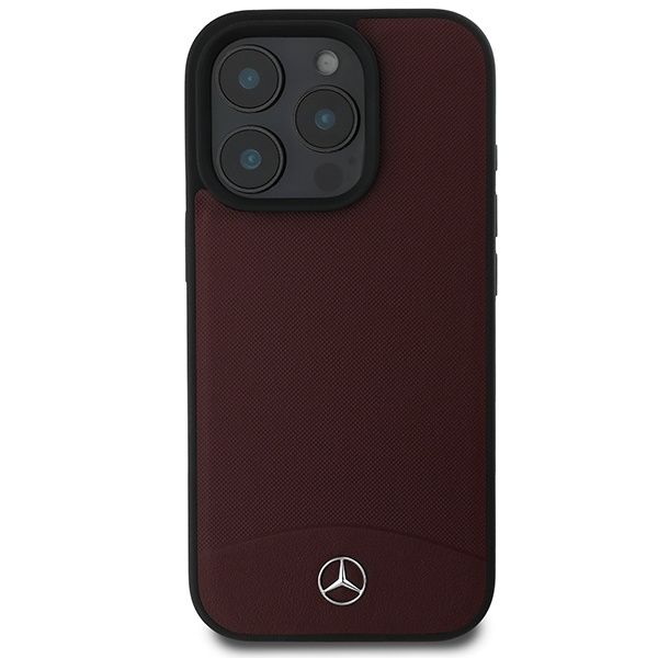 Mercedes Mobilskal till iPhone 16 Pro Max MagSafe Textured Plain Läder