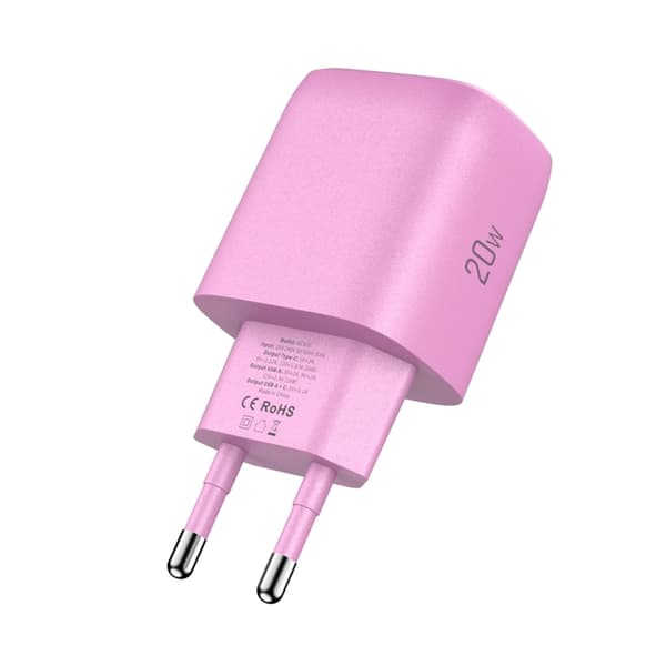 Tech-Protect Vægoplader USB-A Til USB-C 30W - Baby Pink Rosa