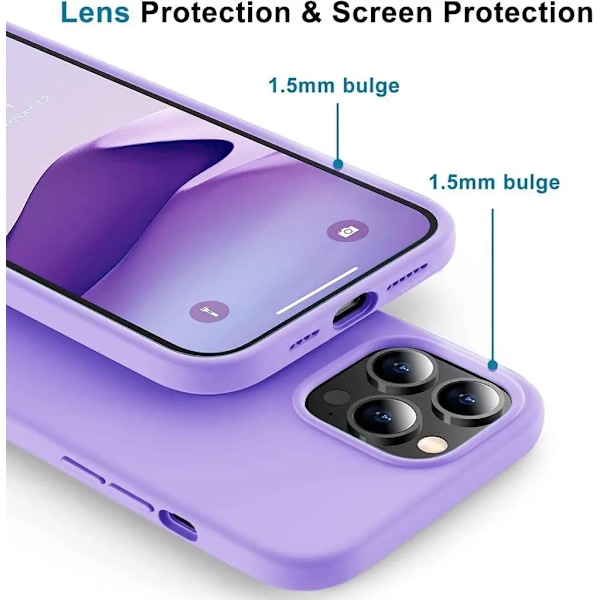 SiGN iPhone 14 Pro Skal Liquid Silicone - Lavender