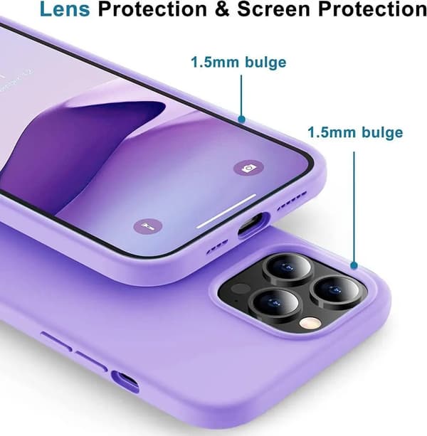 SiGN iPhone 14 Pro Skal Liquid Silicone - Lavender Lila