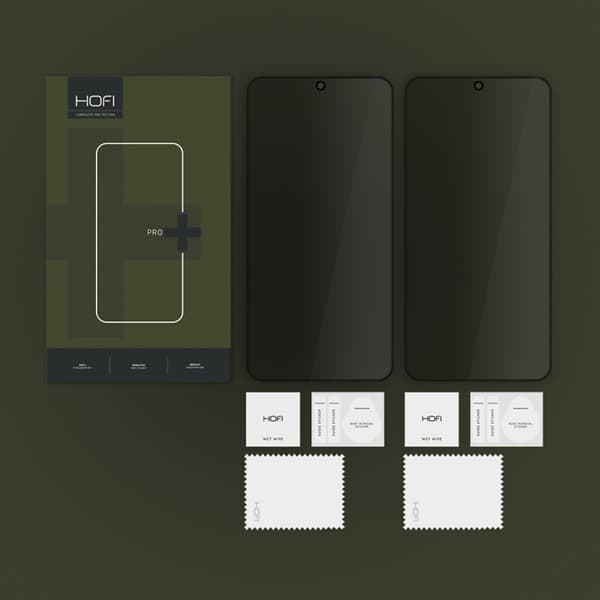 Hofi [2-Pack] Galaxy S25 Härdat glas Skärmskydd Privacy Svart