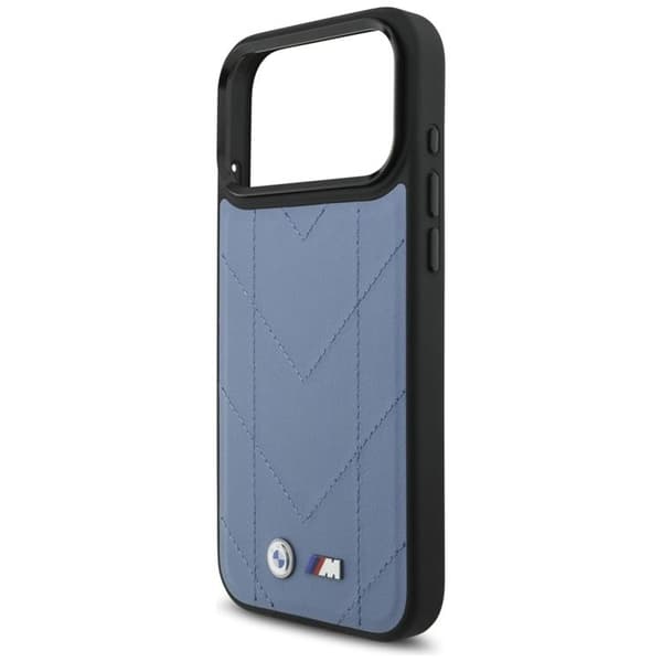 BMW Mobilskal till iPhone 17 Pro Max MagSafe M Quilted Logo Blå
