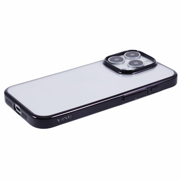 X-LEVEL Mobilskal till iPhone 16 Pro Max Clear PC Back Svart