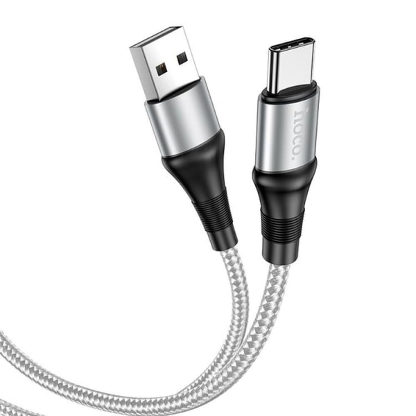 Hoco USB-A-USB-C-kaapeli 1 m - harmaa