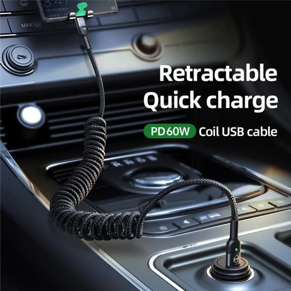 MCDODO USB-C - USB-C 60W Kabel 0.43m PD MDD - Svart Svart