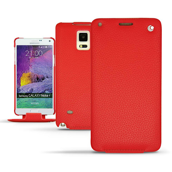 Noreve Flip-taske i ægte læder til Note 4 - Rød Red