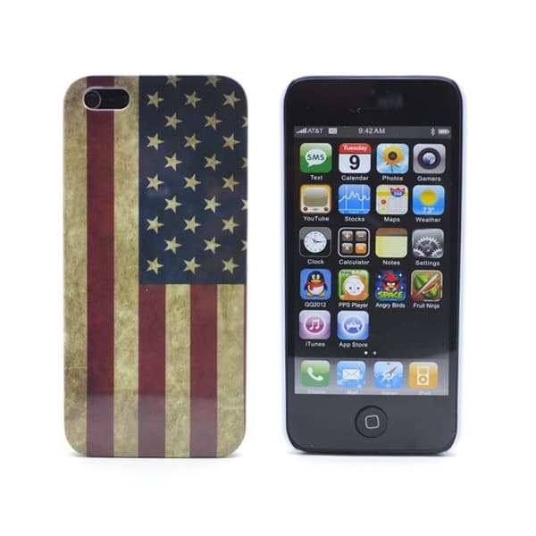 USA flaggaBaksideskal till Apple iPhone 5/5S/SE Mönster