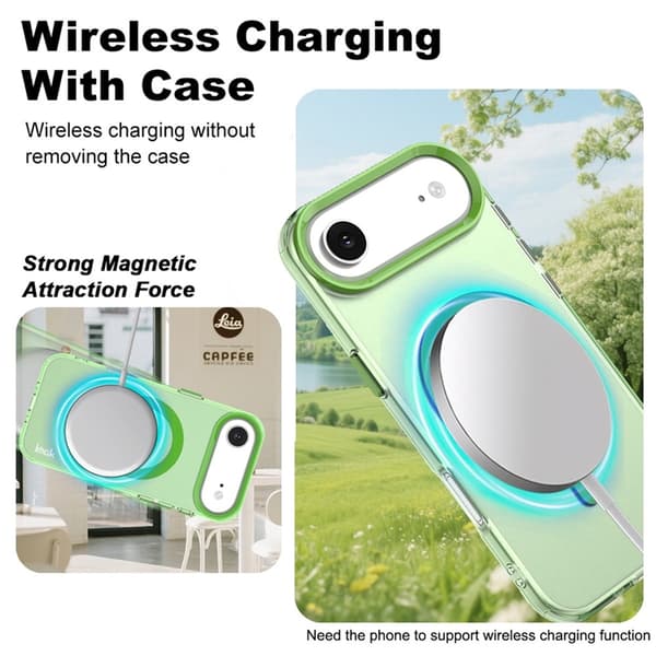 IMAK Mobilskal till iPhone Air MagSafe Anti Drop - Grön Grön