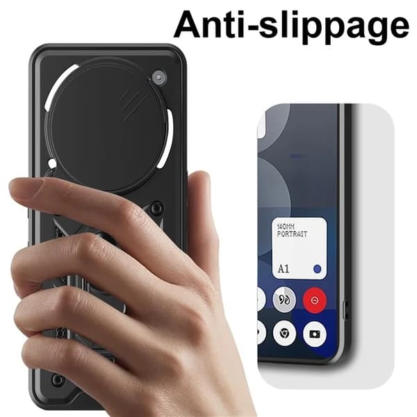 Mobilskal till Nothing Phone (3a) Pro Slide Kamera Kickstand - Brun Brun