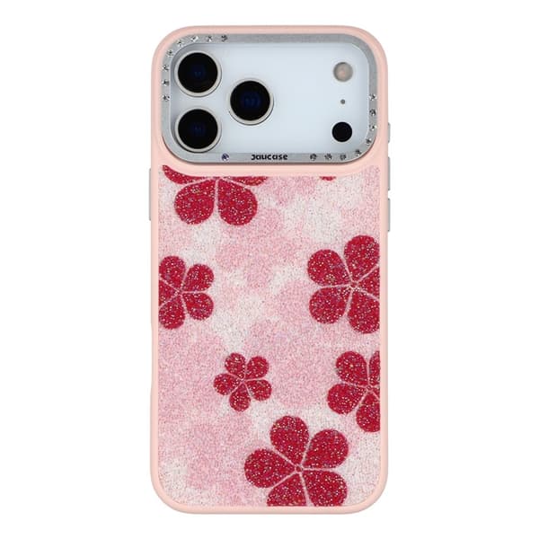 JAUCASE Mobilskal till iPhone 17 Pro MagSafe Flower - Rosa Rosa