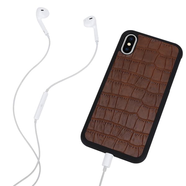 Boom Croco Taske til iPhone X/XS - Brun Brown