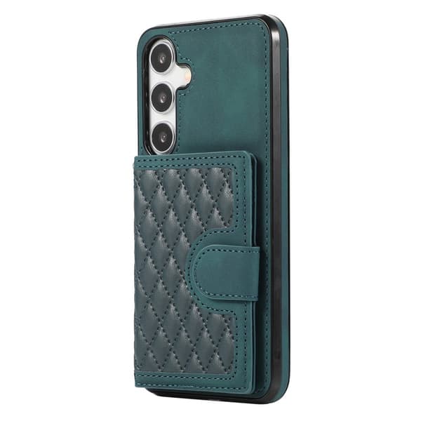 Mobilskal för Samsung Galaxy S26 Plus Kickstand TPU + PU - Grön
