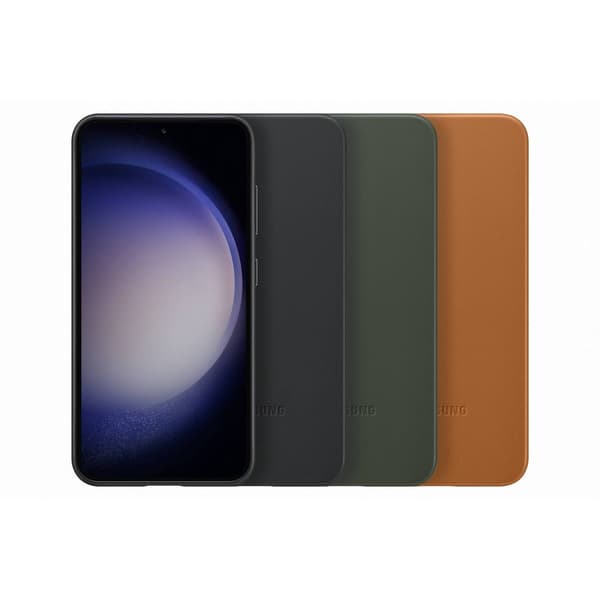 Samsung Galaxy S23 Skal Läder - Grön Grön