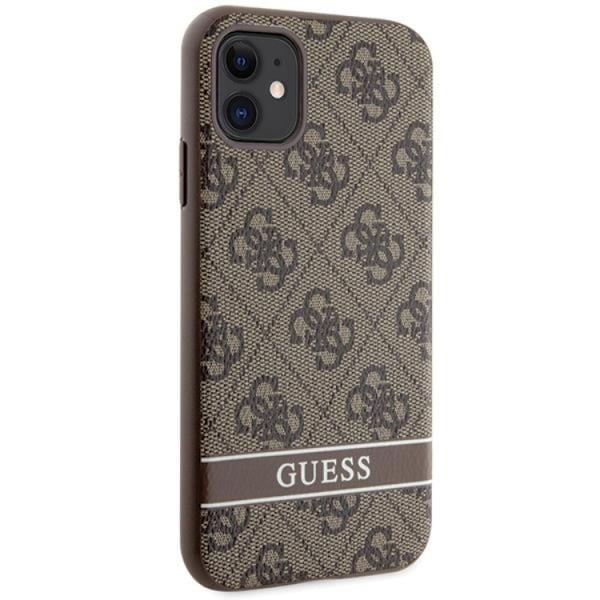 Guess iPhone 11/XR Mobilskal Stripe - Brun