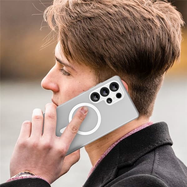 Mobilskal till Galaxy S25 Ultra MagSafe Slim Matte - Vit Vit