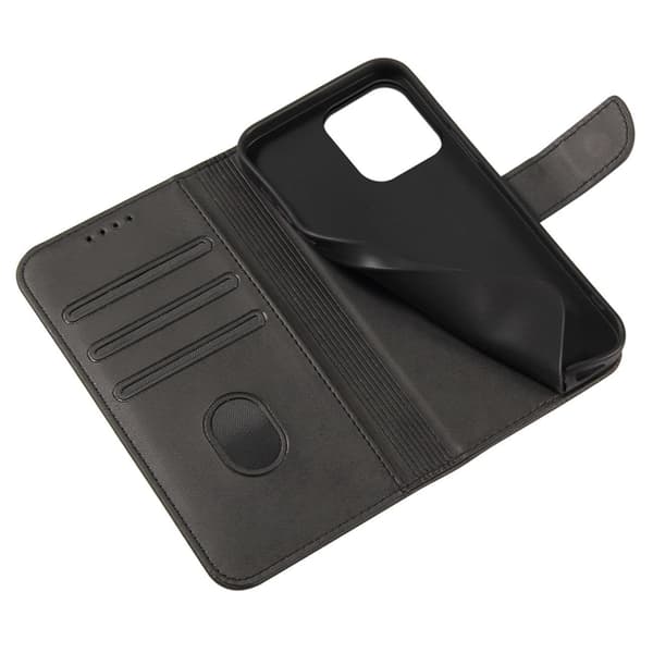 Google Pixel 7 Pro Lompakkokotelo Magnet Kickstand Flip - Musta Black