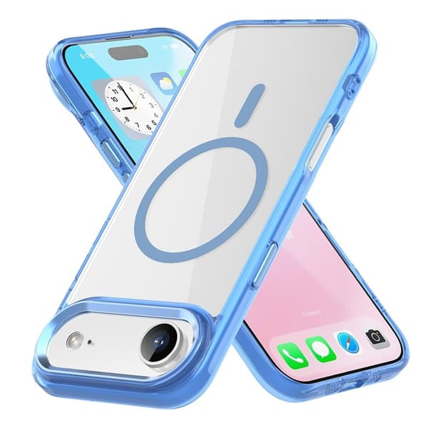 Mobilskal till iPhone Air MagSafe TPU+PC Transparent - Blå Blå