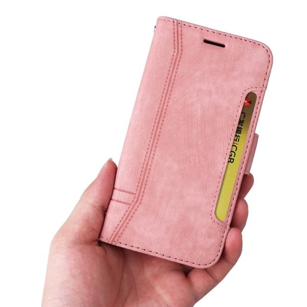 BETOPNICE 001 Plånboksfodral för Samsung Galaxy S23+ Konstläder - Rosa