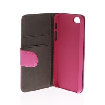 GEAR Lompakkokotelo Apple iPhone 5/5S/SE - Magenta Rosa