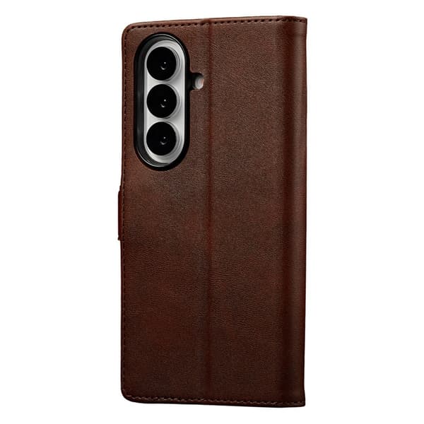 Lc.Imeeke Galaxy Z Fold 7 Plånboksfodral Calf Läder - Brun Brun