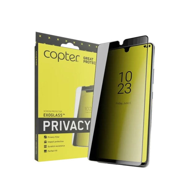 Copter Privacy Flat Härdat Glas Skärmskydd iPhone 15 Pro Max