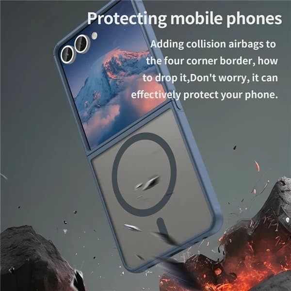 Mobilskal till Galaxy Z Flip7 Magsafe Anti Drop - Blå Blå