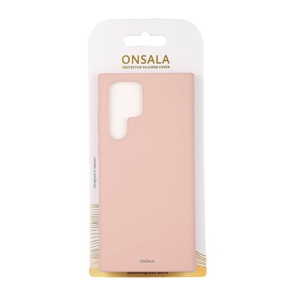 Onsala Silikon Skal Galaxy S22 Ultra - Sand Rosa Rosa