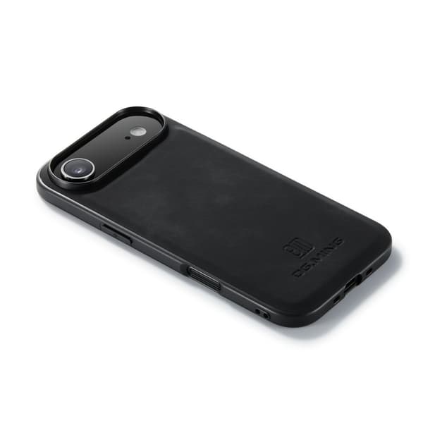 DG.MING Mobilskal till iPhone Air PU Läder Hybrid - Svart