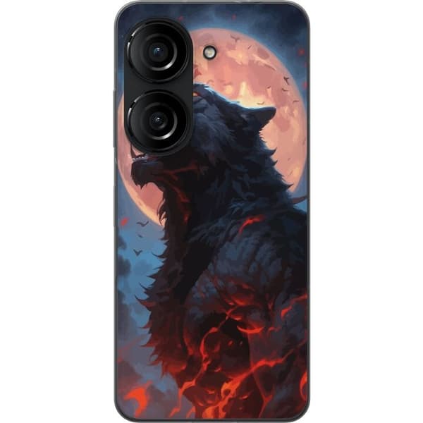Mobilskal till Asus Zenfone 10 med Ylande varg
