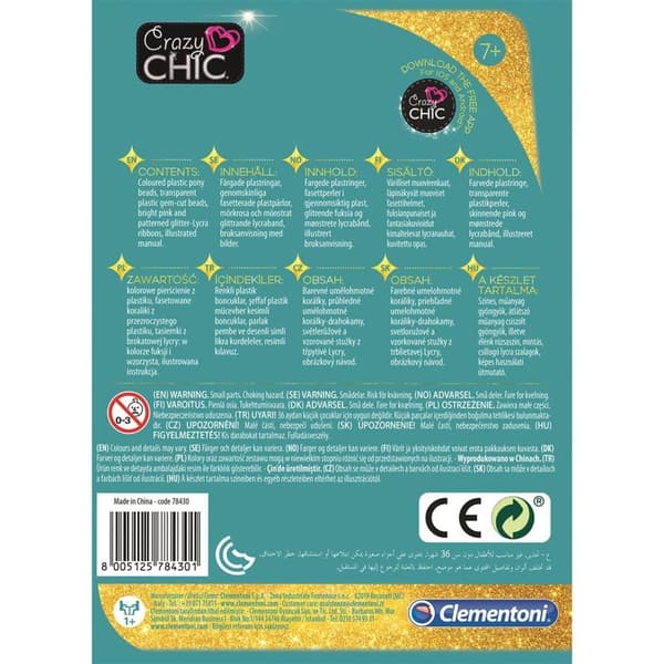 CLEMENTONI Crazy Chic Bracelets Enjoy Glee