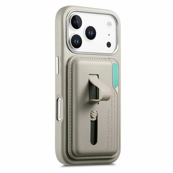 Mobilskal till iPhone 17 Pro Max Magsafe Detachable korthållare - Grå Grå