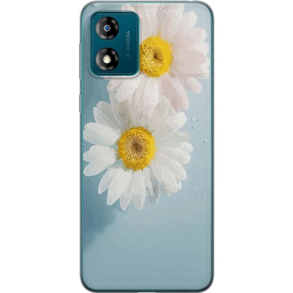 Telefontaske til Motorola Moto E13 med sommerblomster