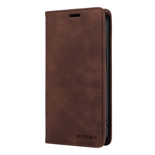 BETOPNICE 003 för OnePlus 13 Plånboksfodral Konstläder - Brun