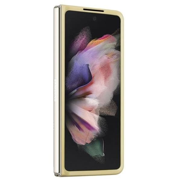 Guess Mobilskal till Galaxy Z Fold 5 Läder Triangle Strass - Guld Guld