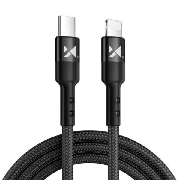 Wozinsky USB-C Lightning Kabel 2m - Svart Svart