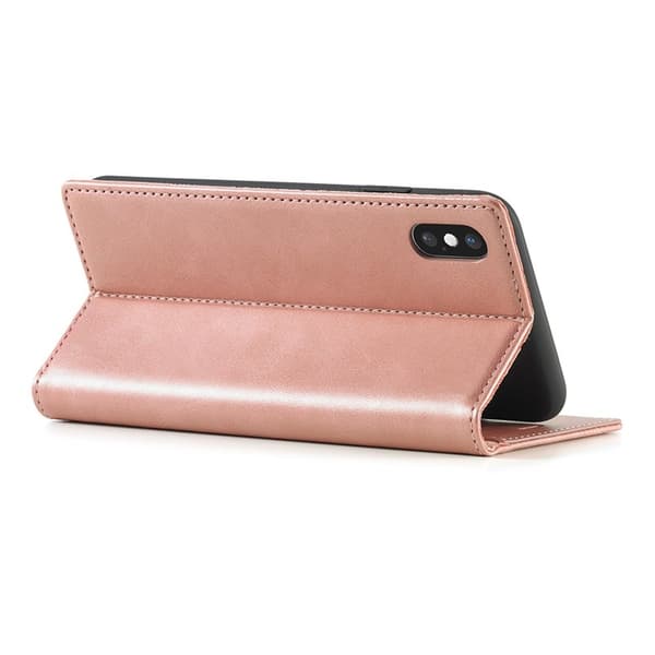 LC.IMEEKE Mobilskal till iPhone XS Max KonstLäder - Roséguld