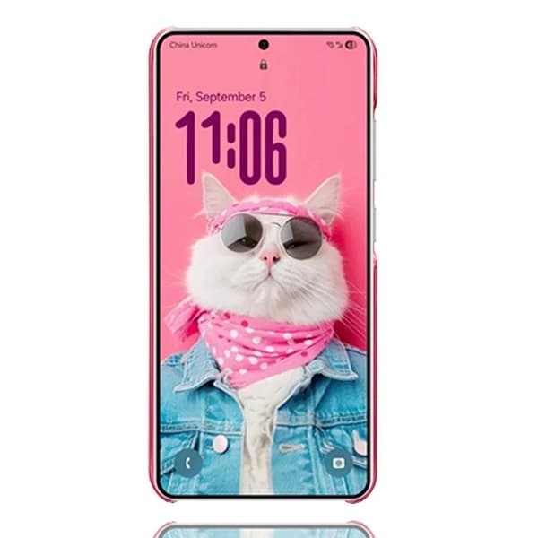 Samsung Galaxy S26 / S26 Pro Skal PU Läder Hård PC Skydd - Rosa