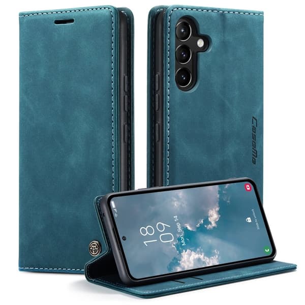 CASEME 013 Mobilskal för Samsung Galaxy A54 5G KonstLäder Blå