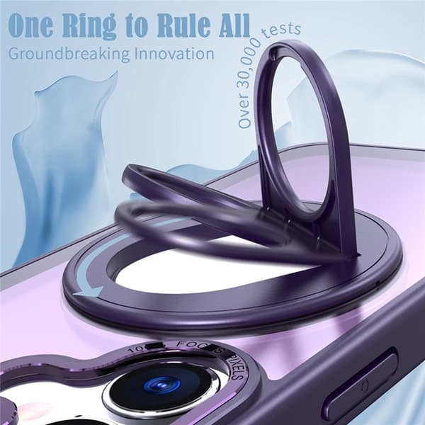 Mobilskal till iPhone 17 MagSafe Rotating Kickstand - Lila Lila