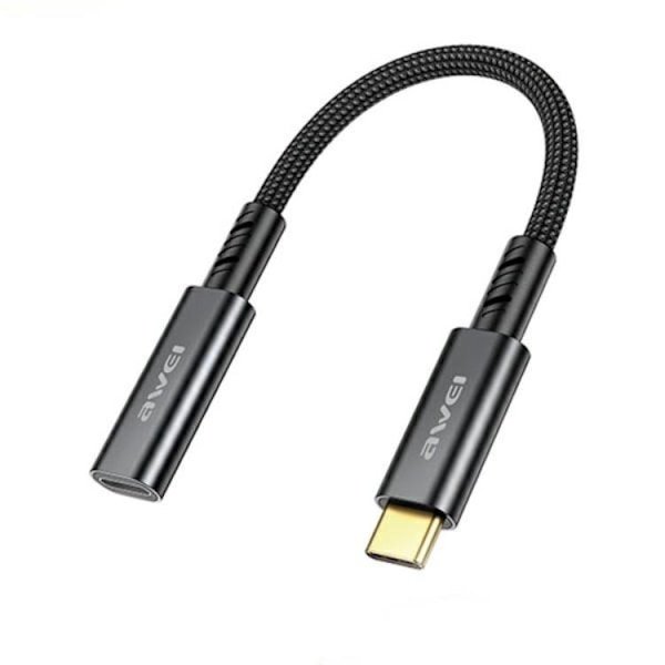Awei USB-C til USB-C Adapter CL-216T - Sort Black
